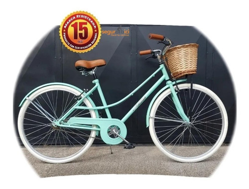 Bicicleta Vintage Dama Rod 26 Paseo Poliza Seguro Por Hurto