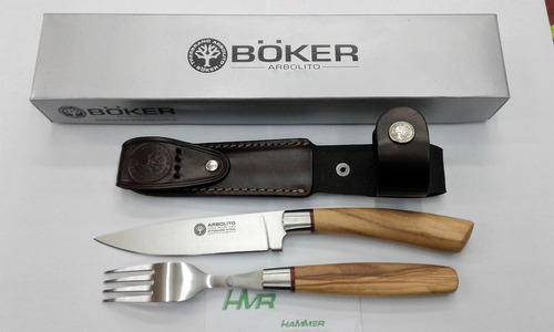 Juego Para Asado Tenedor Cuchillo Böker Arbolito Fc 5730 Ao!