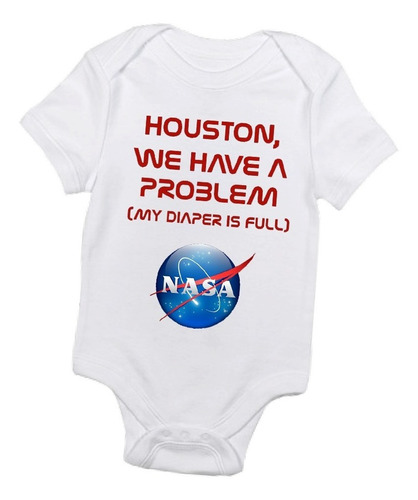 Pañalero Body Bebe Nasa Houston We Have Problem Pañal Lleno