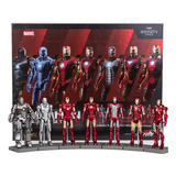 Set Iron Man Mark I A Vii 7 Figuras Marvel Premium 4 Pulgada