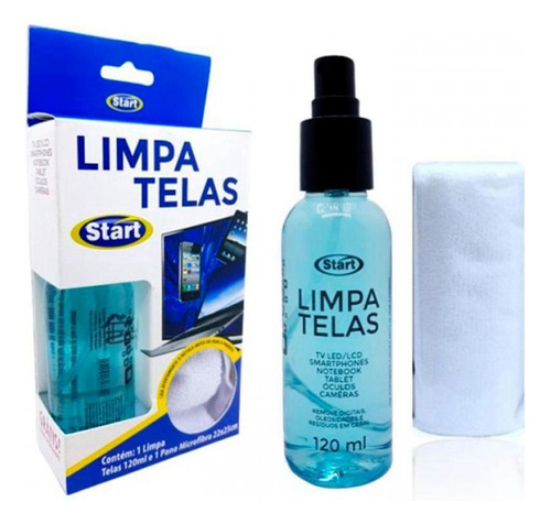 Kit Limpa Telas Start Celulares Tv's Led Lcd Tablet