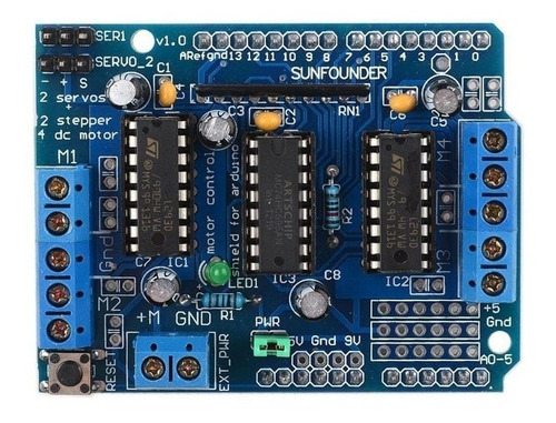 Motor Shield L293d Arduino Controlador Servo Motor