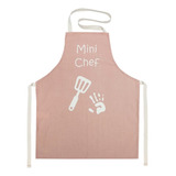 Delantal De Cocina + Gorra Mini Chef Cocinerito Niños