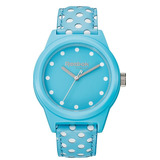 Reloj Reebok Classic R Polka Dots Rc-cpd-l2-pklk-kw Dama Color De La Malla Celeste Color Del Bisel Celeste Color Del Fondo Celeste