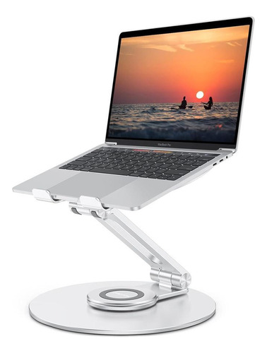 Suporte De Mesa Portátil Omoton La04 Para Notebook Prata