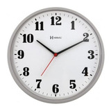 Relógio De Parede Redondo Cinza 26 Cm Herweg 6126-24
