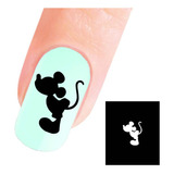 Stencil Unhas Airbrush Aerografia -rato Do Mundo Magico