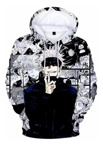 Anime Jujutsu Kaisen Sudadera Moda Tops Unisex