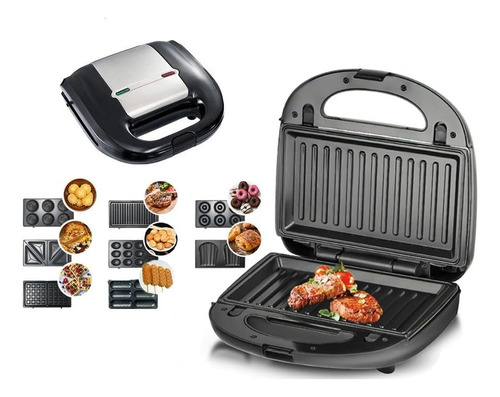 8-in-1 Sandwich Maker Iron Waffle With Removable Plates