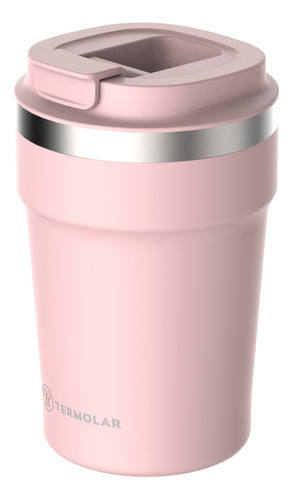 Vaso Térmico Uniq Thermolar Pink Smooth De 380 Ml