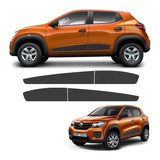 Kit Faixa Lateral Renault Kwid 2018/2019 Adesivo Grafite