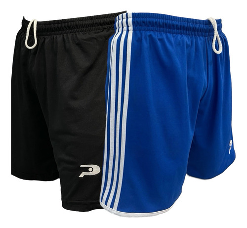 Kit 2 Shorts Placar Calção Futebol Bermuda Treino Academia 