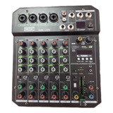 Mesa De Som Mixer Boxx Ga6 Live 6 Canais Bluetooth Aux