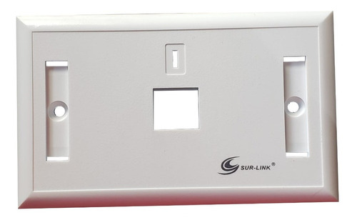 Tapa Face Plate Sencillo Red Lan Rj45 Cat 5e Cat 6