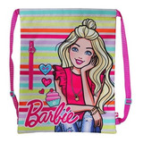 Morral Jardin Niñas Bolsa Cordel Barbie Rayas