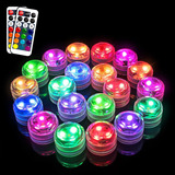 Luces Led Sumergibles Con Control Remoto, Velas De Té Imperm