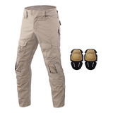 Pantalones Tácticos Impermeables For Hombre Con Rodillera H