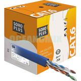 Cabo De Rede Preto Utp Cat6 Furukawa Sohoplus Rolo 100mt