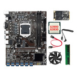 Placa Madre B250c Btc Mining De 12 Tarjetas+cpu G3900/g3930+