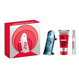 Kit 212 Men Heroes Carolina Herrera Edt 90ml + Sg 100ml + Ts