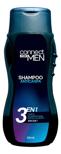  Shampoo Connect For Men Anticaspa 310ml Connect For Men