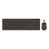 Kit Teclado Y Mouse Inalambrico 2.4 Ghz Color Negro Excelent