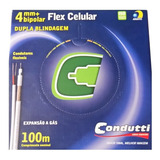 5 Caixa Cabo Coaxial Dupla Blin. 4mm 100m 80% Condutti