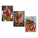 Kit 3 Quadros Decorativos Para Área Gourmet Cozinha 20x28