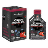 Xtreme Energy Gel Display C/ 10 Black Skull Sabor Açaí C/ Guaraná