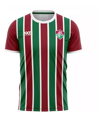 Camisa Fluminense Retro Tradicional Tricolor Masculina 1902