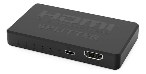 Hdmi Switch Mini Hdmi Splitter/convertidor 1 X 4, Ultra Hd 4