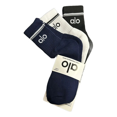Calcetas Alo Deportiva Paq 3 Pares Algodon Calidad Premium | Meses sin interés
