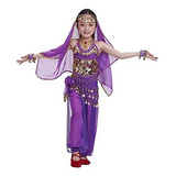 Disfraces -  Astage Kids Princess Girl Indian Belly Dance Co