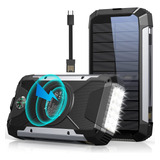 Cargador Solar Portatil De 38600mah Camping Pesca Viajes - N