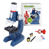 Microscópio Infantil 1200x C/ Suporte De Celular + 5 Lâminas