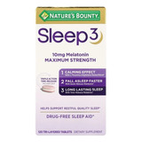 Nature's Bounty Sleep 3, Melatonina 10mg, 120 Tabletas