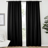 Cortinas Con Aislamiento Térmico Negras Opacas