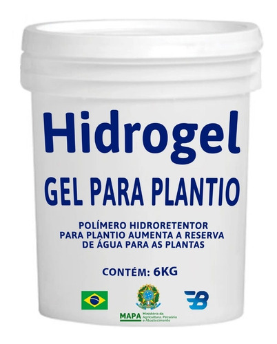 Gel De Plantio/hidrogel/gel Agrícola - 6 Kilos - O Melhor