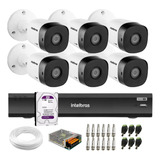 Kit Intelbras 6 Cam Fullhd 1220b 1080p Dvr Imhdx 3008 Hd 1tb