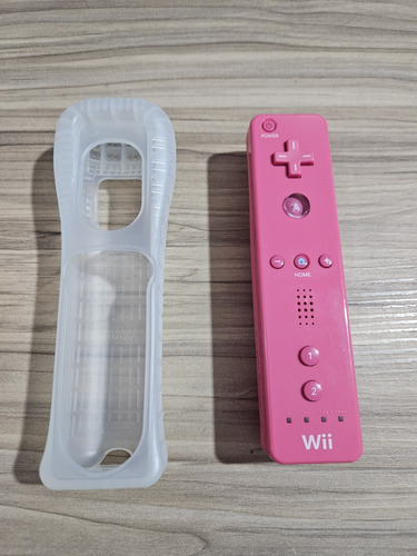 Controle Nintendo Wii Remote Original Rosa Funcionando