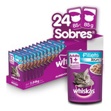 Alimento Húmedo Whiskas Para Gatos Atún 24 Sobres 85gr C/u