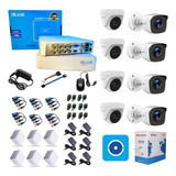 Kit Camaras De Seguridad 8 Ch 1080p + 6 Cam 2mp + Utp 100m