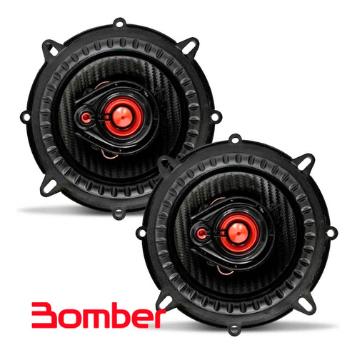 Par Alto Falante Bomber 100w Rms 5 Polegadas Bbr Triaxial