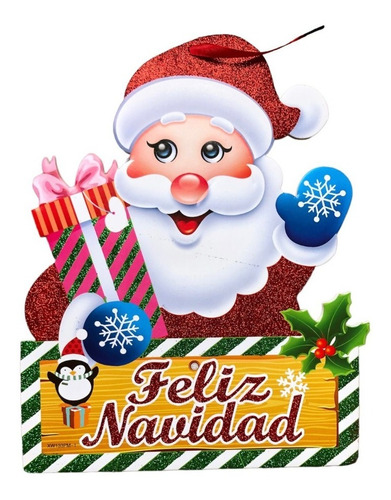 Adorno Navideño Colgante Santa Claus Varios Diseños Navidad