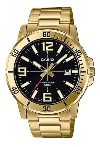 Reloj Casio Acero Golden Original Para Caballero E-watch 