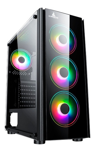 Chasis Iceberg Crystal G9 V2 M-rgb 4 Fans Incl. - Gamer Atx