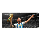 Mousepad Gammer / Dibujo Cad Xl - Messi Campeon Mundo - 03