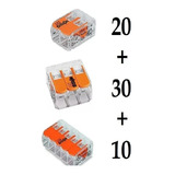 Conector Wago Compacto Emenda Modelo 221 - Kit 203010