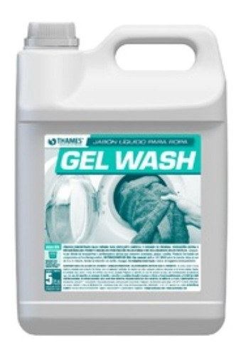 Jabon Liquido Para Ropa Baja Espuma Gel Wash 5lts Thames