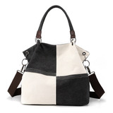 Bolso De Hombro Vintage Collision Patchwork Color